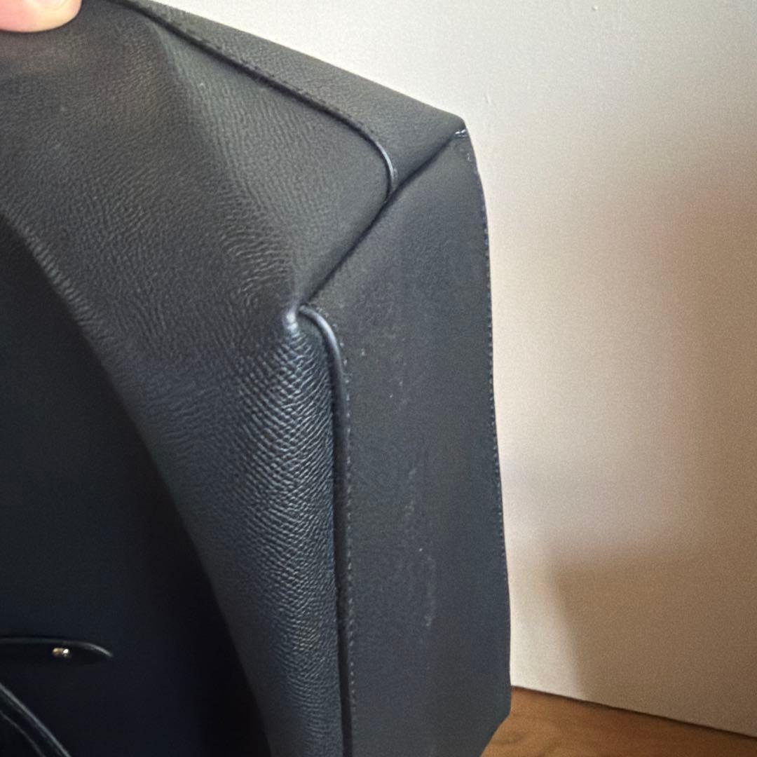 極美品 コーチ トートバッグ ブラック F58846 チャーム付き 保存袋付き