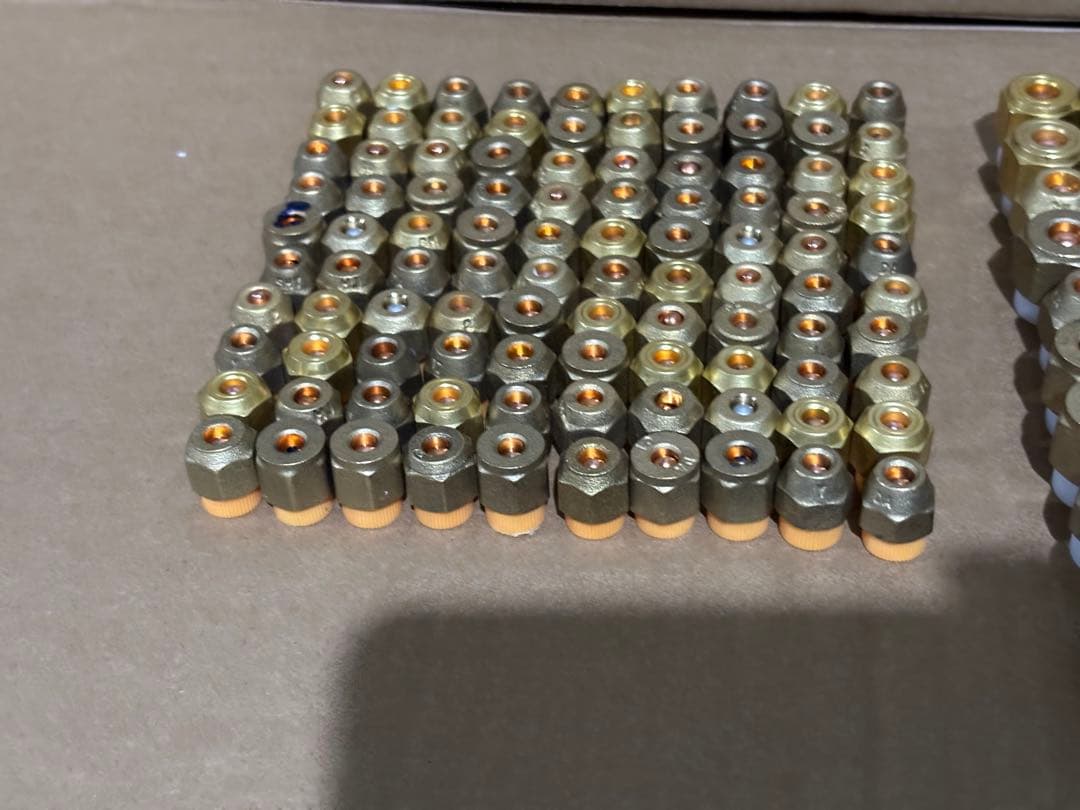 エアコン用フレアナット2分3分 100セット おまけ4分付き