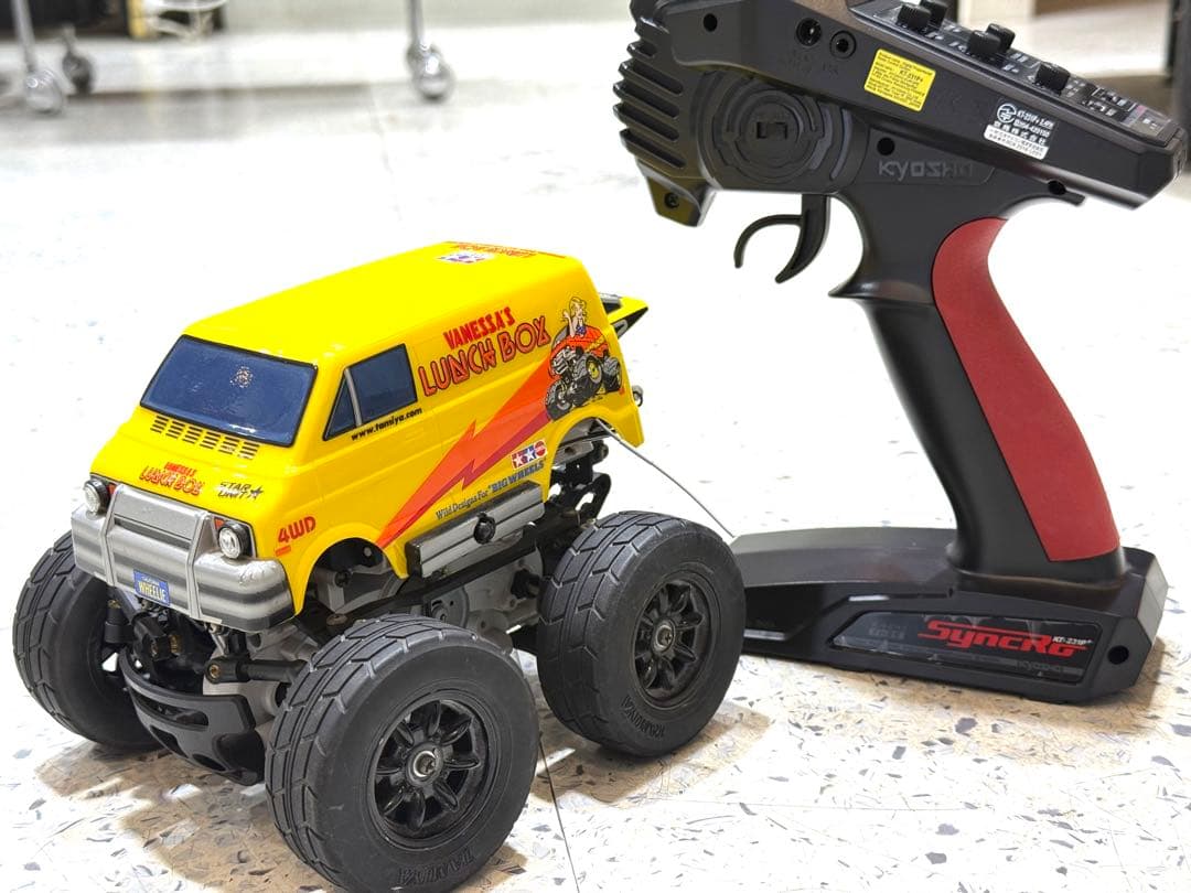 タミヤ　1/24 コミカルウイリー　ランチボックス　プロポ付　完動品　4WD