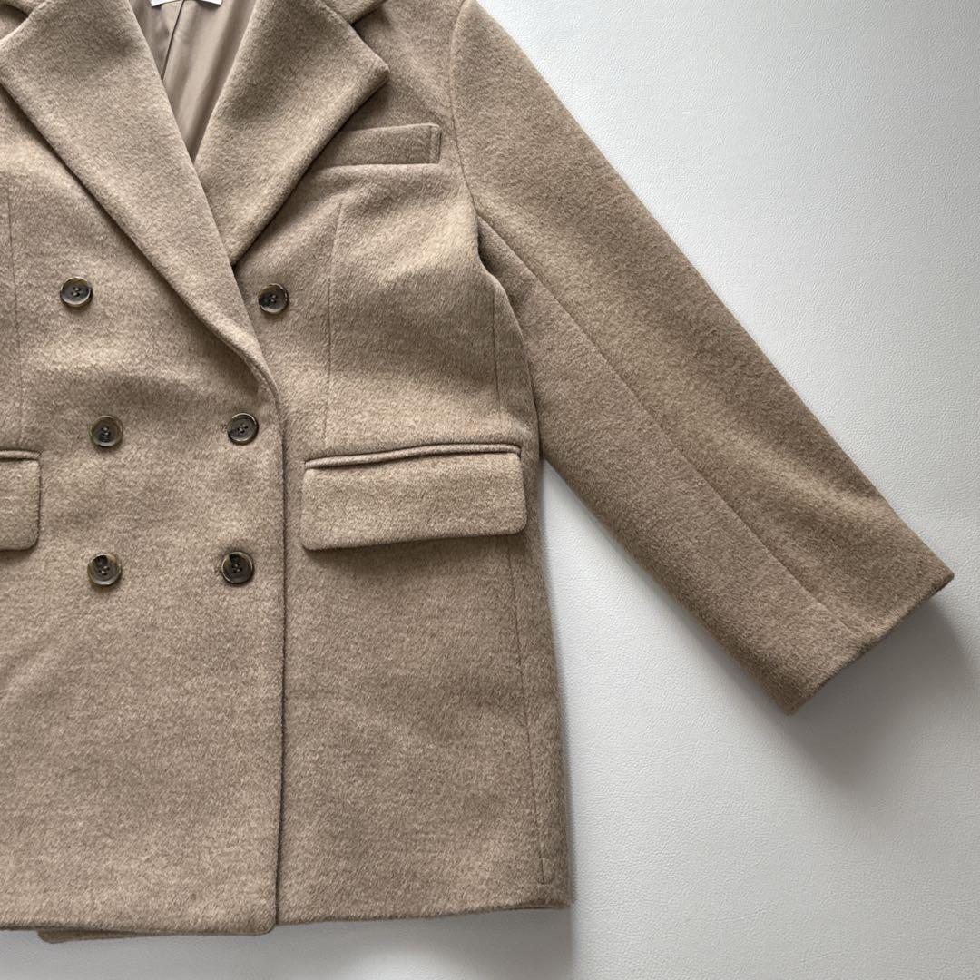 【人気】コラージュガリャルダガランテ ウール混　Pコート 2024年　ベージュ