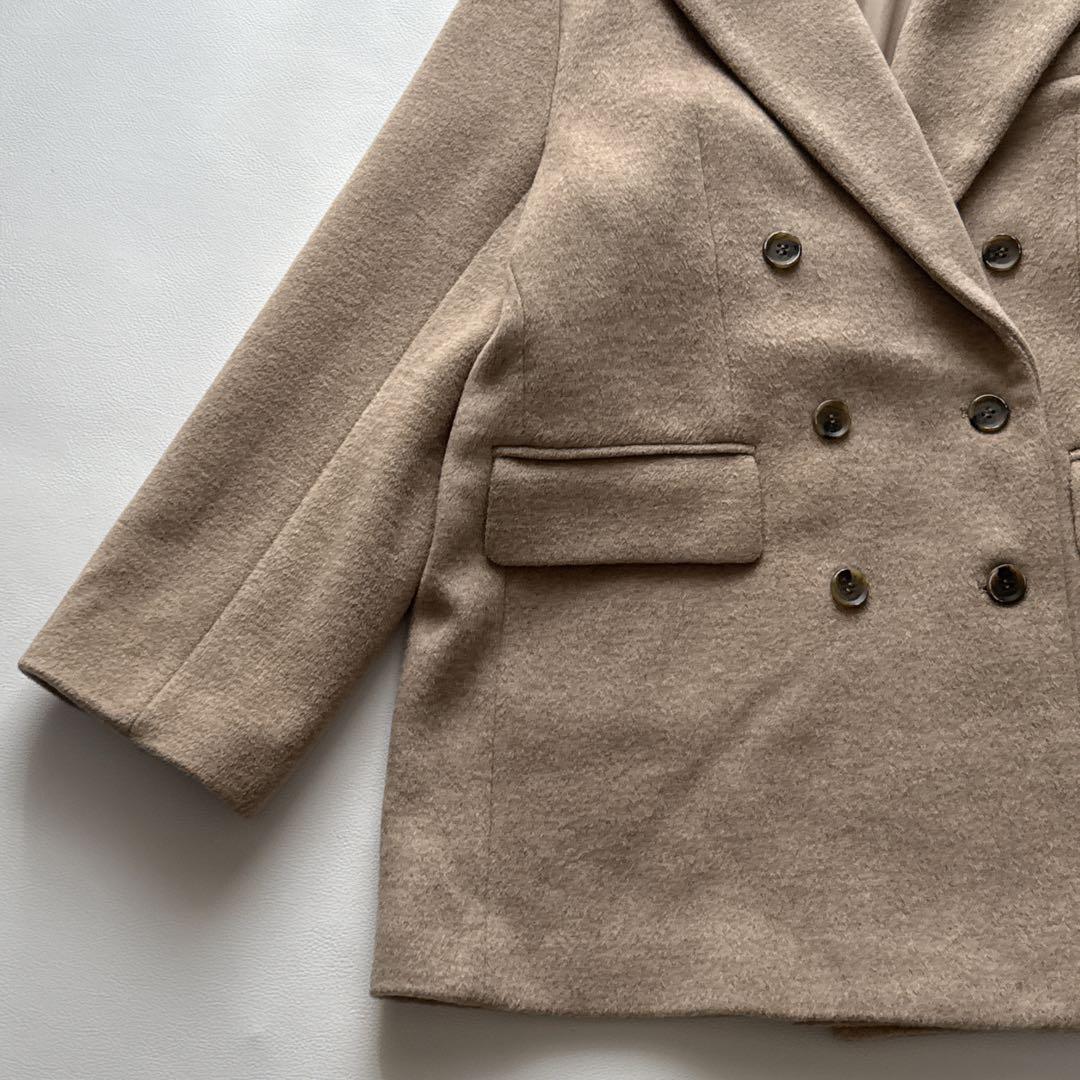 【人気】コラージュガリャルダガランテ ウール混　Pコート 2024年　ベージュ