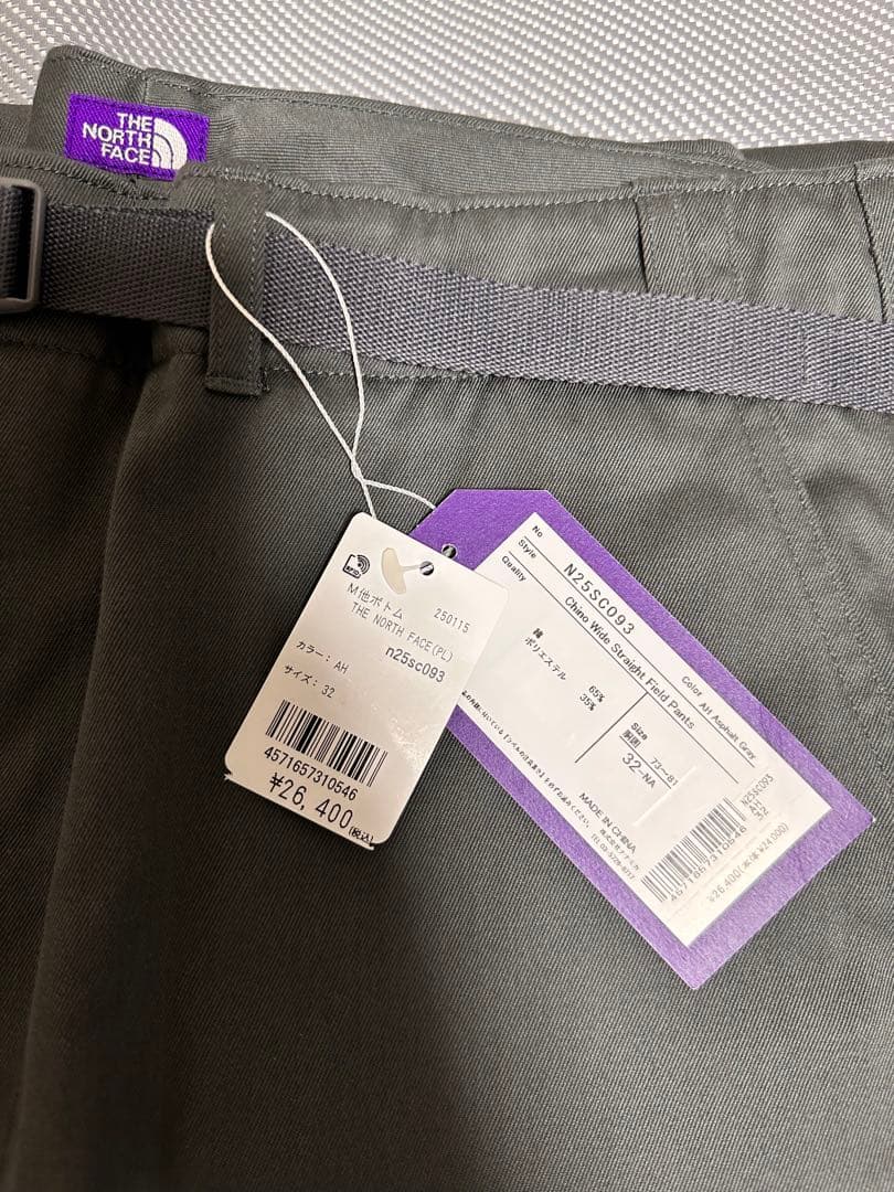 ザノースフェイスパープルレーベル チノワイドストレートフィールドパンツ 32