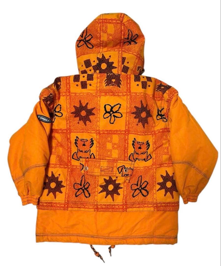 【激レア】90s YAMAHA スキーウェア シュナウザー お花 総柄 レトロ