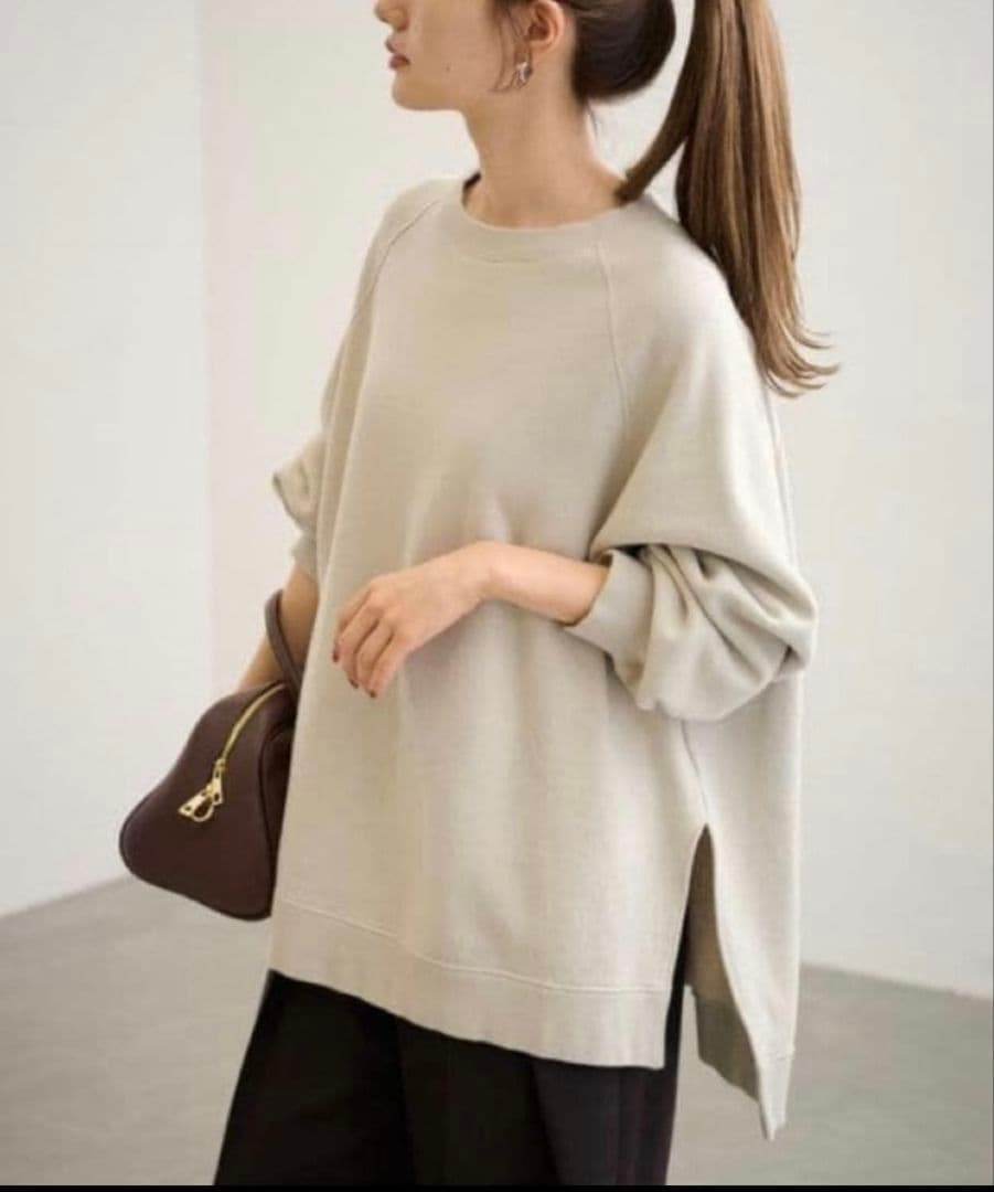 FRAMeWORK ラグランポンチョスエット ベージュ　　　　　　　　13-11