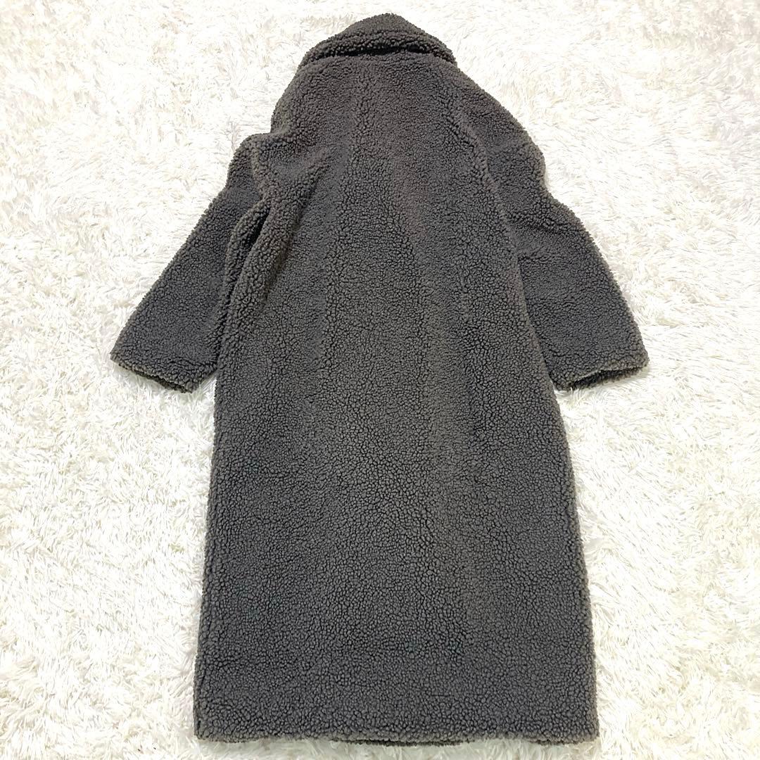 ☆完売☆ ZARA ダブルブレストフェイクボアコート　テディベアコート ロング