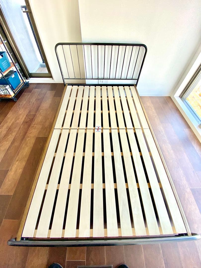 ジャーナルスタンダード SD ベッドフレーム セミダブル サンクベッド マット付