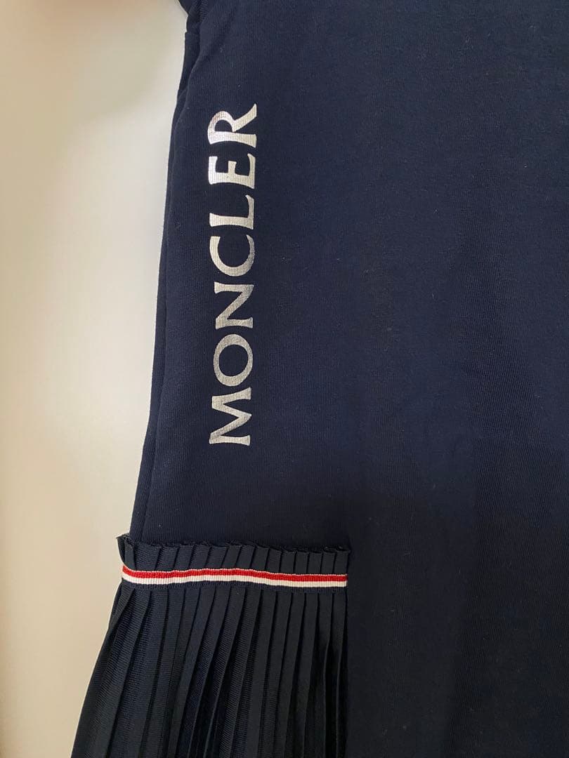 【美品】MONCLER 100㎝　ネイビー 半袖ワンピース