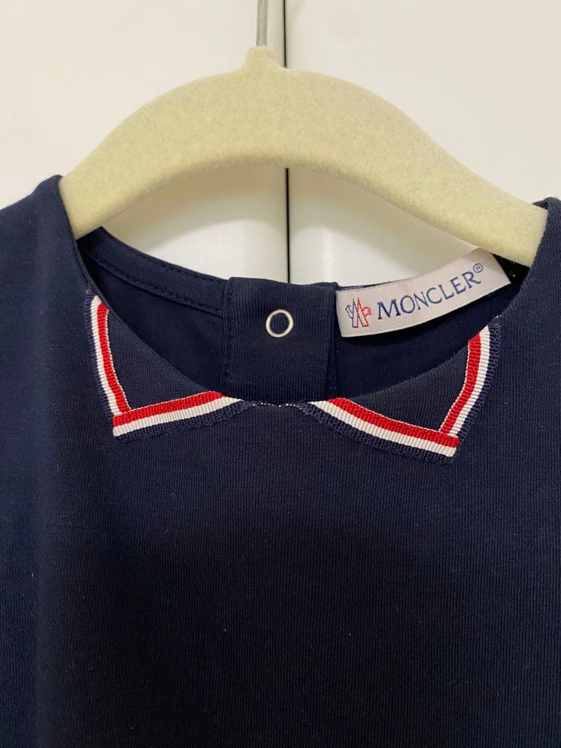 【美品】MONCLER 100㎝　ネイビー 半袖ワンピース