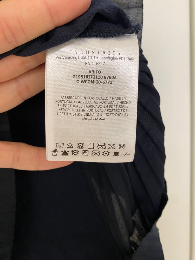 【美品】MONCLER 100㎝　ネイビー 半袖ワンピース