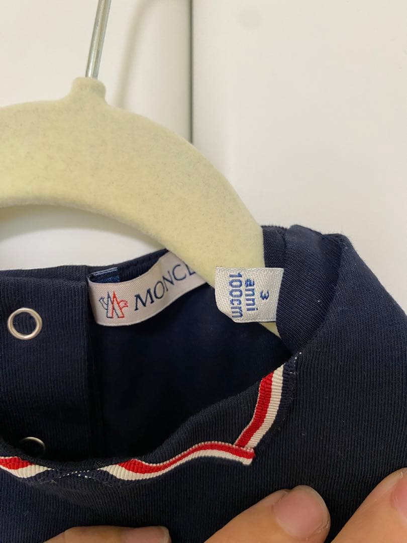 【美品】MONCLER 100㎝　ネイビー 半袖ワンピース