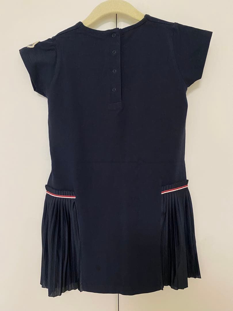 【美品】MONCLER 100㎝　ネイビー 半袖ワンピース