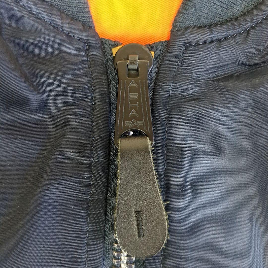 アルファ MAー1 ネイビー フライトジャケット ミリタリー リバーシブル M