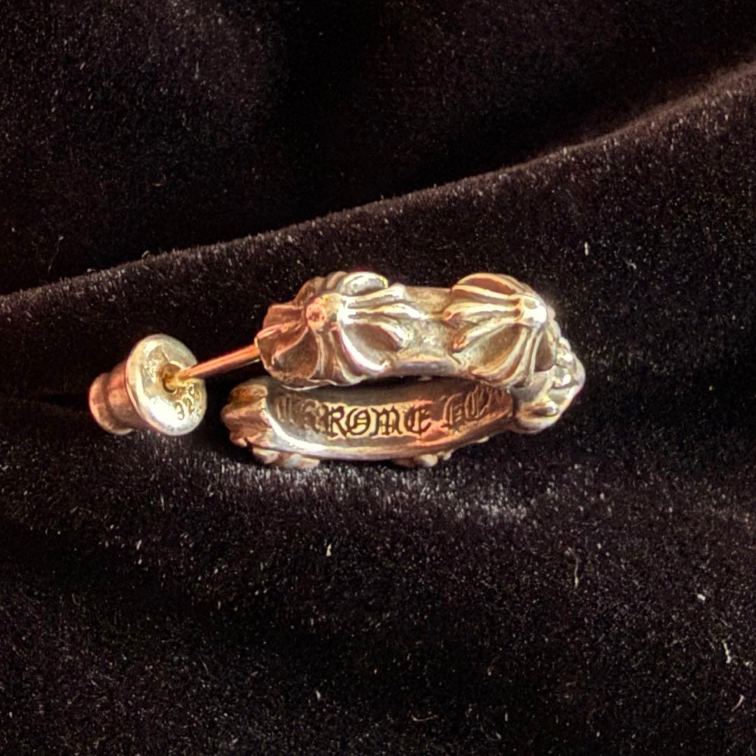 《値下げ》Chrome hearts / CHクロスバンドフープピアス