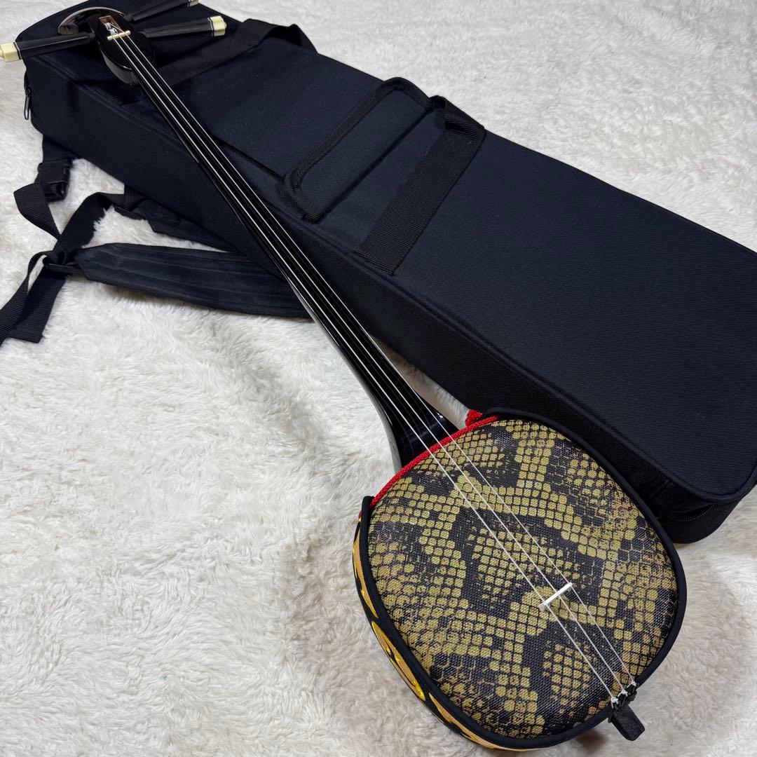 沖縄三線 合皮 人工皮 初心者 和楽器 民謡用 三味線