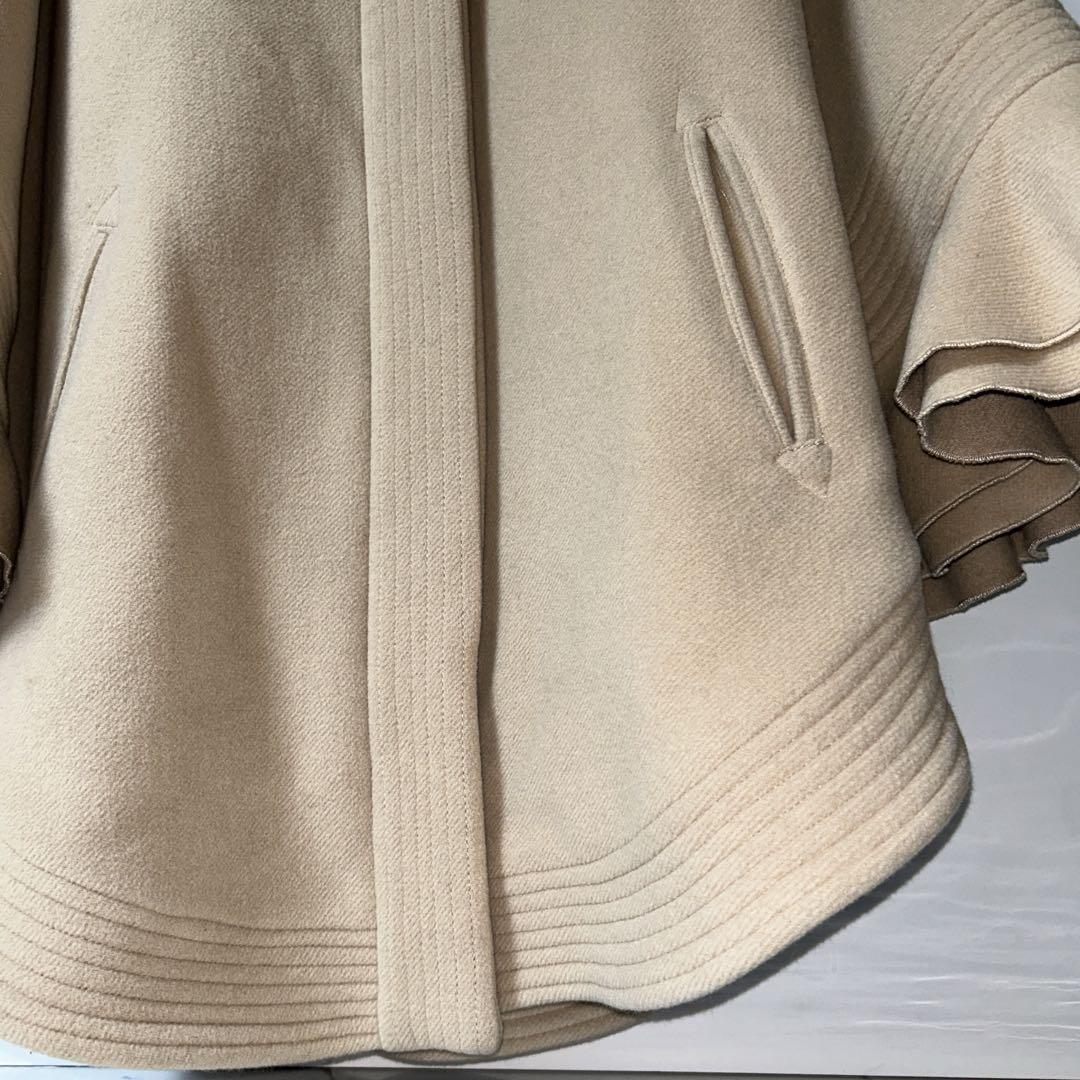 Sov．ブルーフォックス使用アンゴラポンチョコート。