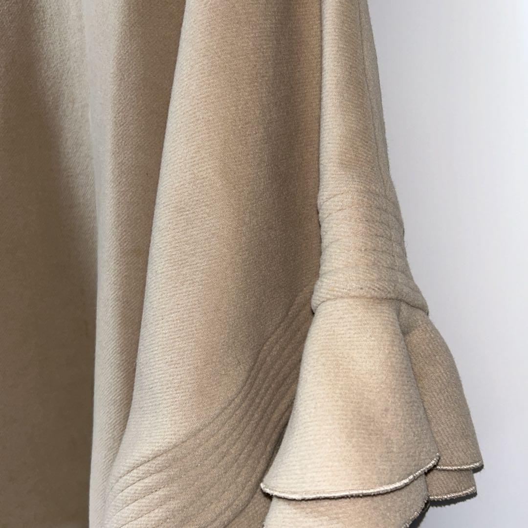 Sov．ブルーフォックス使用アンゴラポンチョコート。