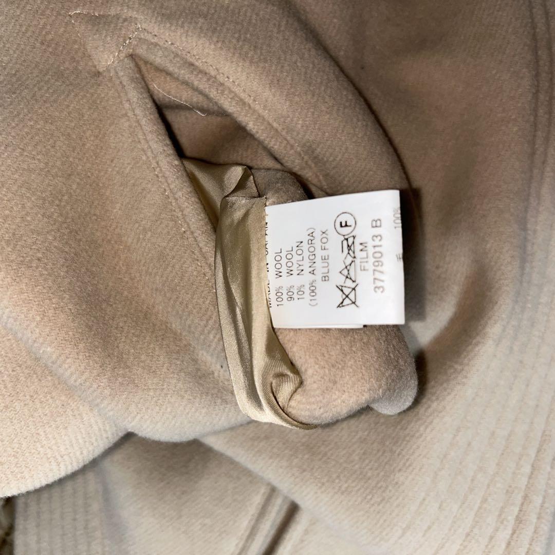 Sov．ブルーフォックス使用アンゴラポンチョコート。