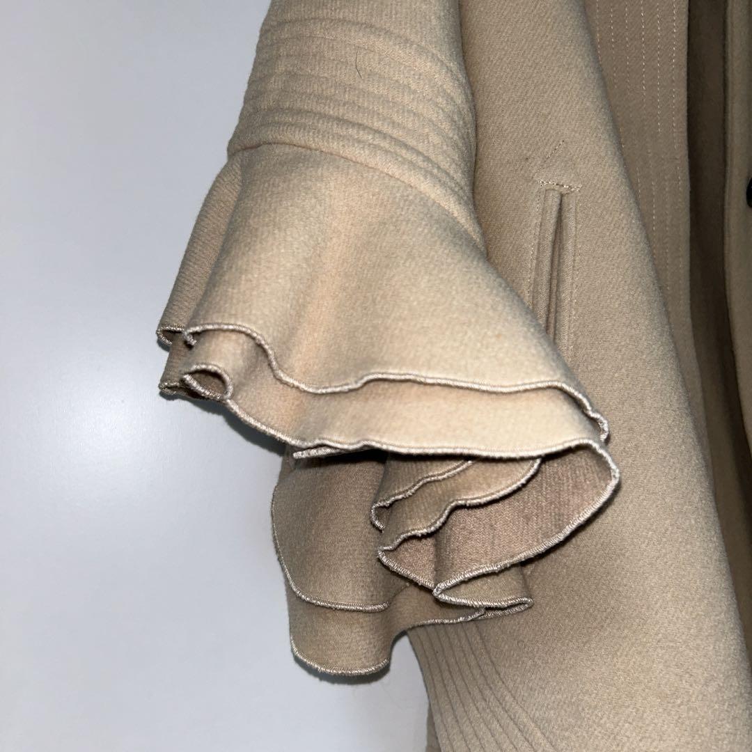 Sov．ブルーフォックス使用アンゴラポンチョコート。