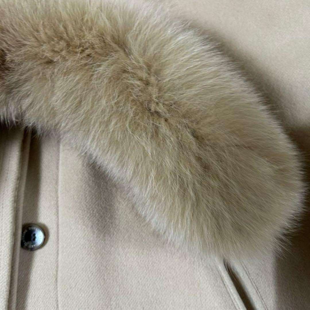 Sov．ブルーフォックス使用アンゴラポンチョコート。