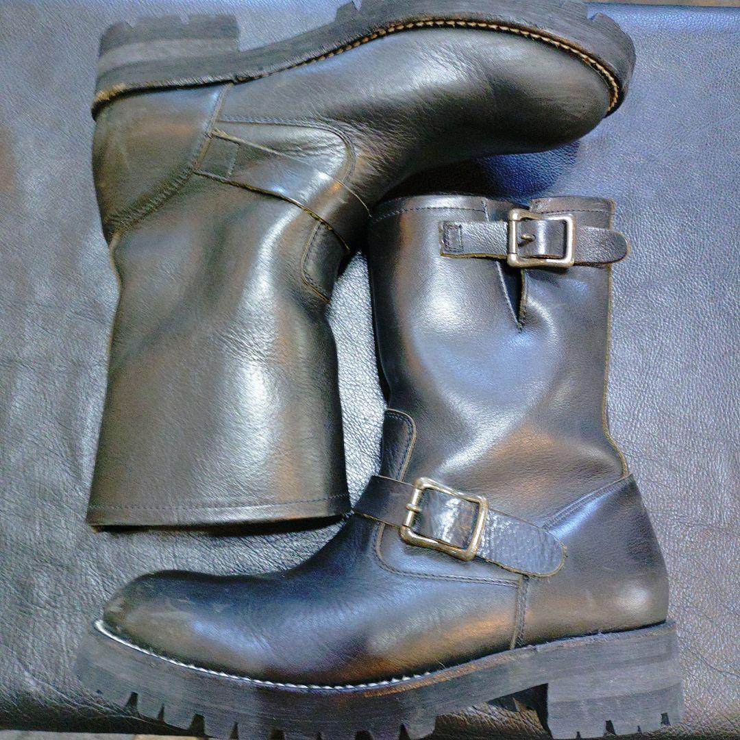 Responsible レザー エンジニアブーツ　ダブルミッドソール　S