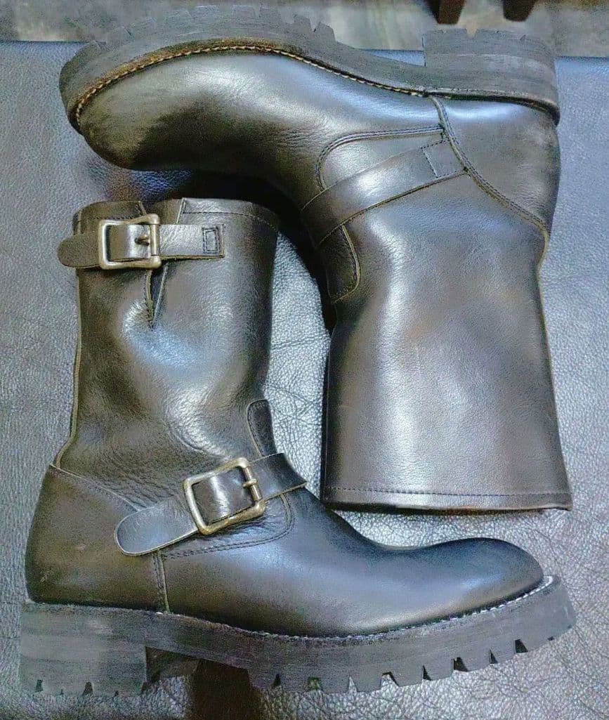 Responsible レザー エンジニアブーツ　ダブルミッドソール　S