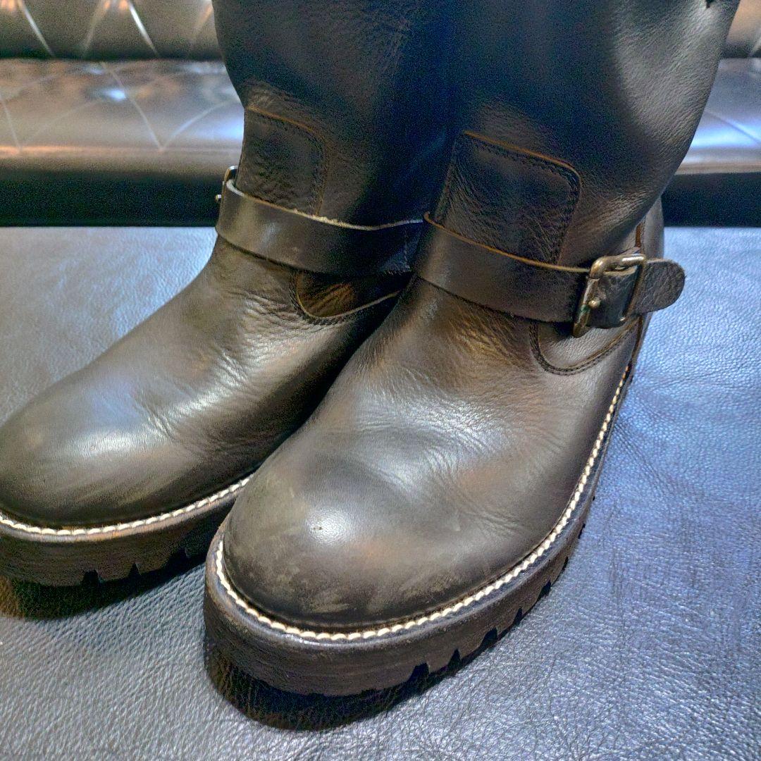 Responsible レザー エンジニアブーツ　ダブルミッドソール　S