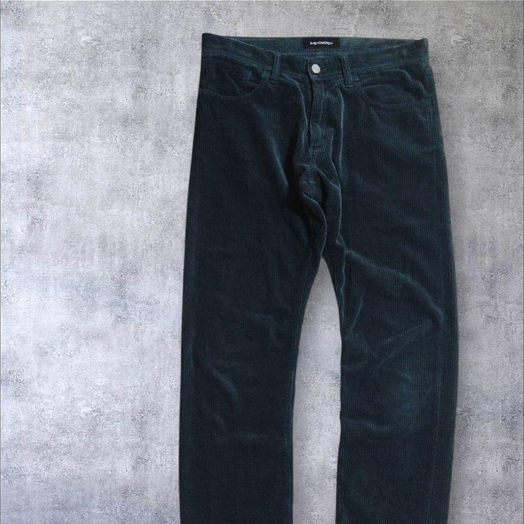 phenomenon　2012AW　32/L　グリーン　コーデュロイ　パンツ