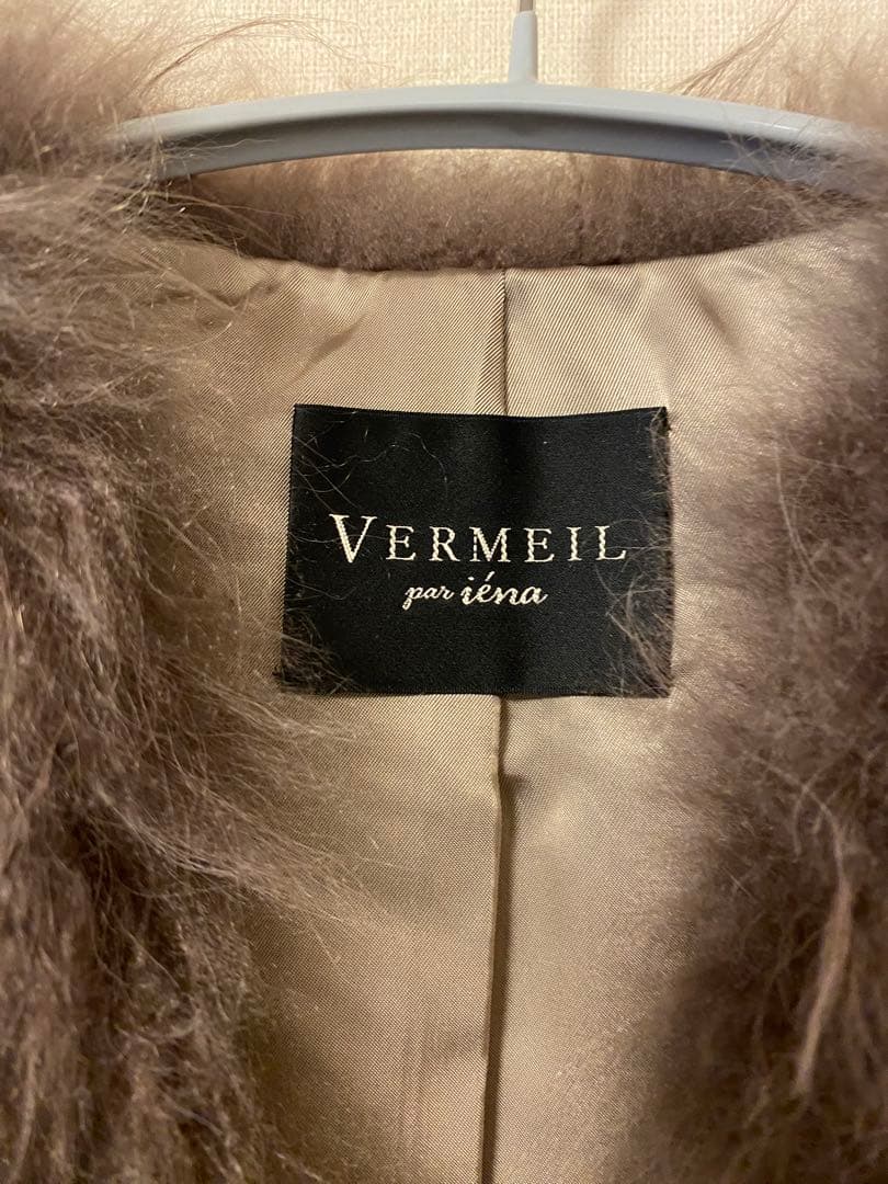 VERMEIL per IENA カシミアファーロングジレ