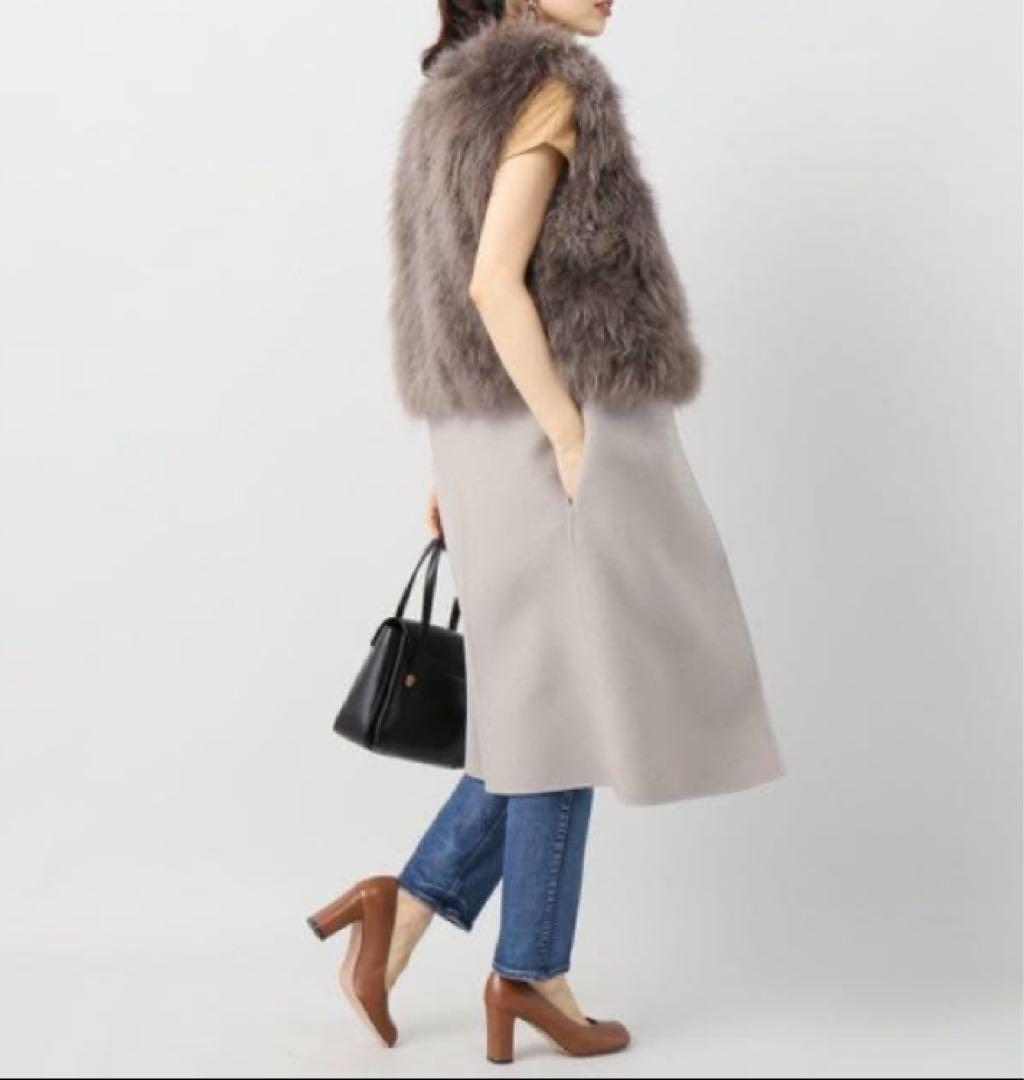 VERMEIL per IENA カシミアファーロングジレ