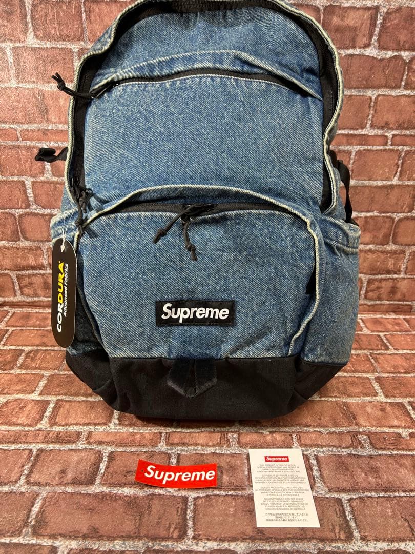 シュプリーム デニム バックパック ウォッシュドインディゴ　6994