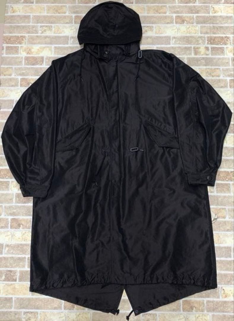 COMOLI コモリ コットンシルク フーデッドコート