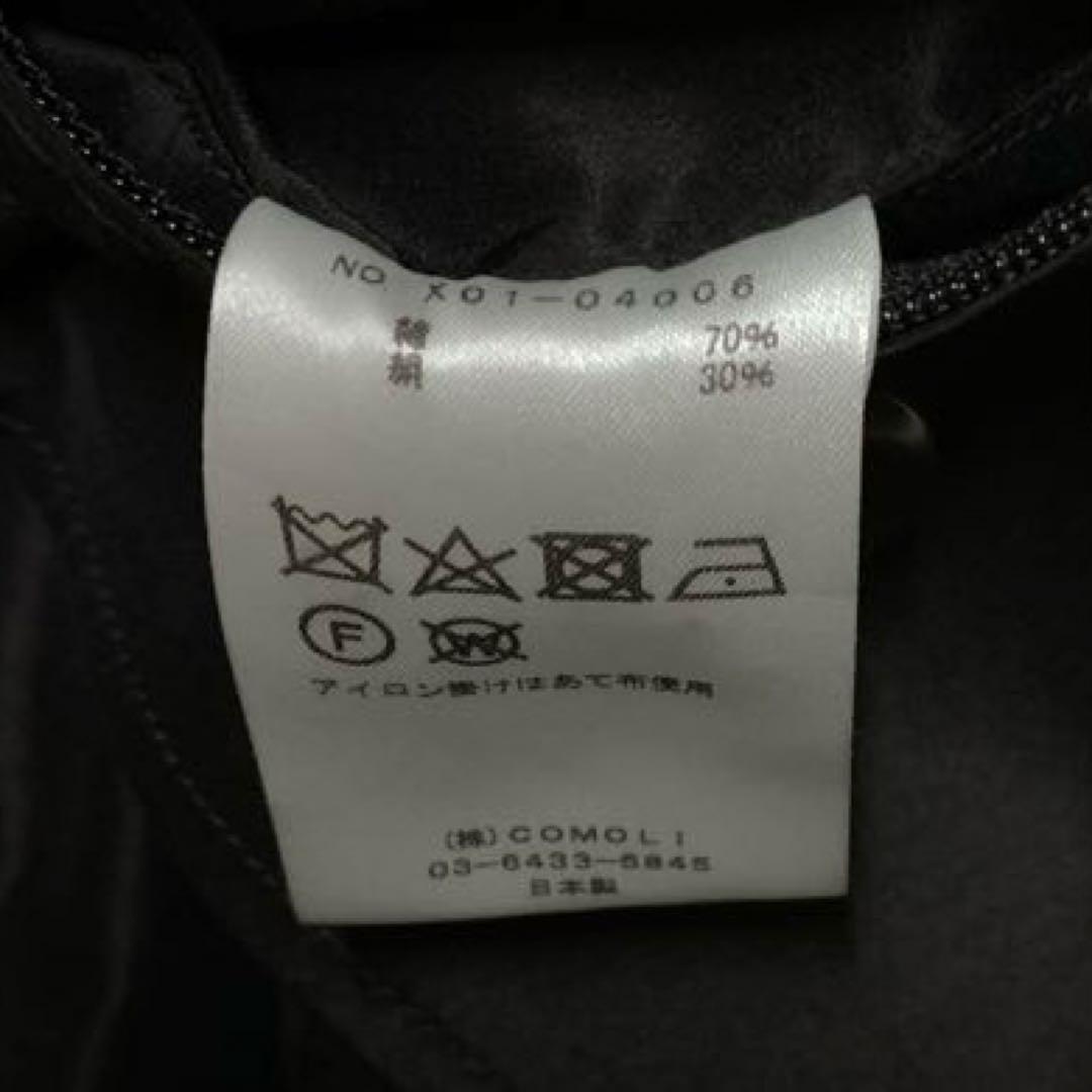 COMOLI コモリ コットンシルク フーデッドコート