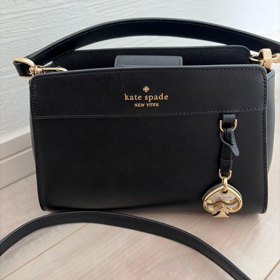 kate spadeマディソン トップハンドル スモールサッチェル ブラック