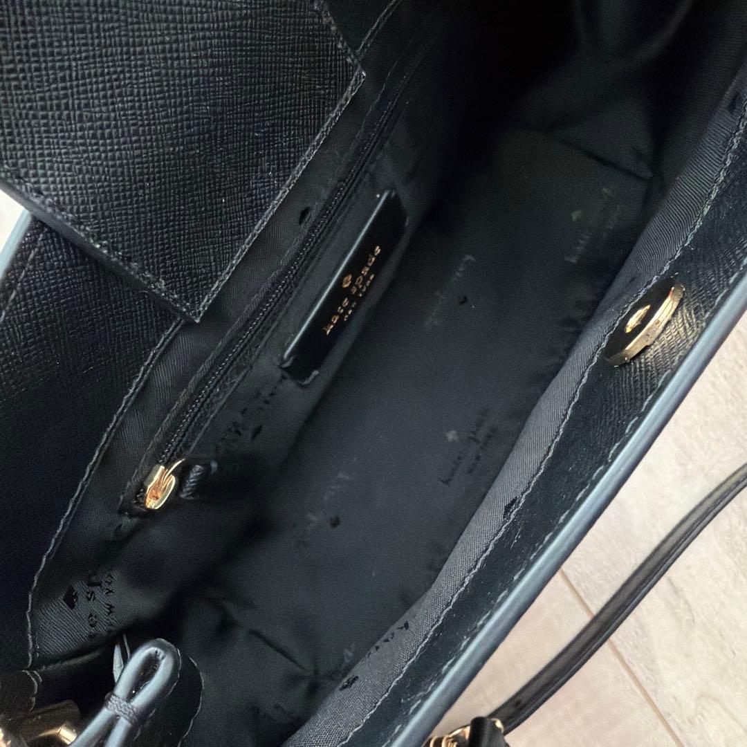 kate spadeマディソン トップハンドル スモールサッチェル ブラック