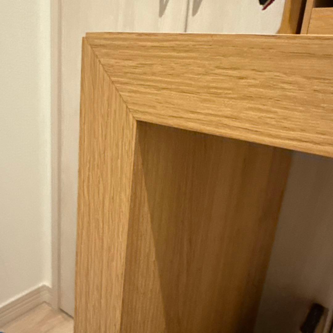 ナチュラルウッド長方形木製テーブル コの字テーブル