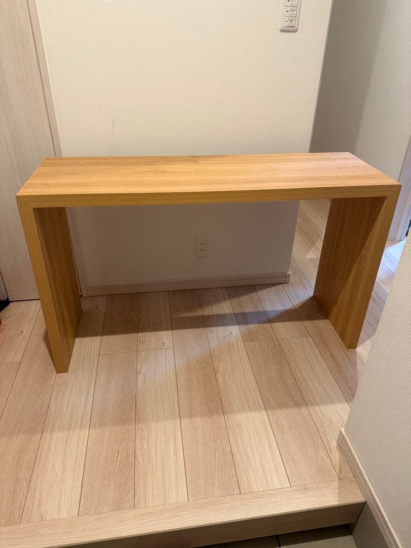 ナチュラルウッド長方形木製テーブル コの字テーブル