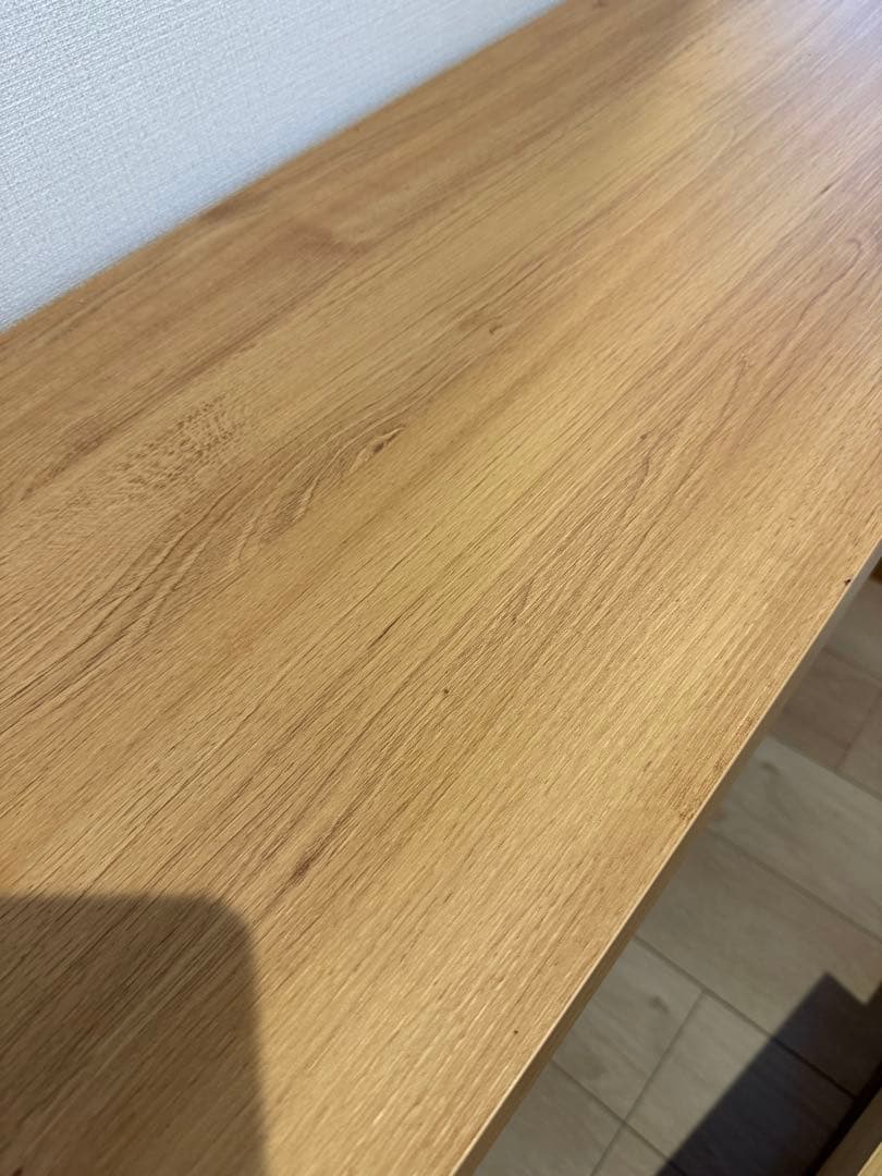 ナチュラルウッド長方形木製テーブル コの字テーブル