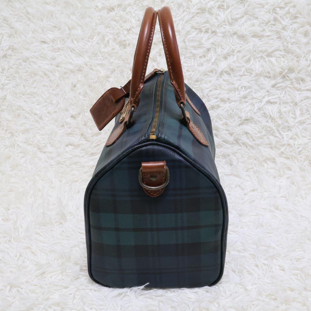 ポロラルフローレン　ボストンバッグ　チェック柄