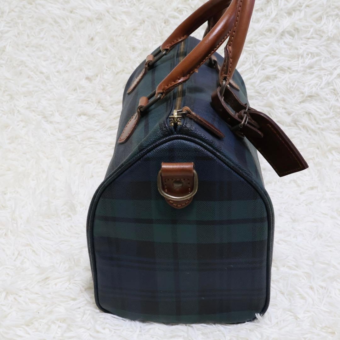 ポロラルフローレン　ボストンバッグ　チェック柄