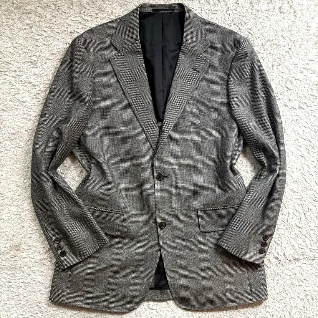 ★希少 XLサイズ★ J.PRESS テーラードジャケット グレンチェック 灰色