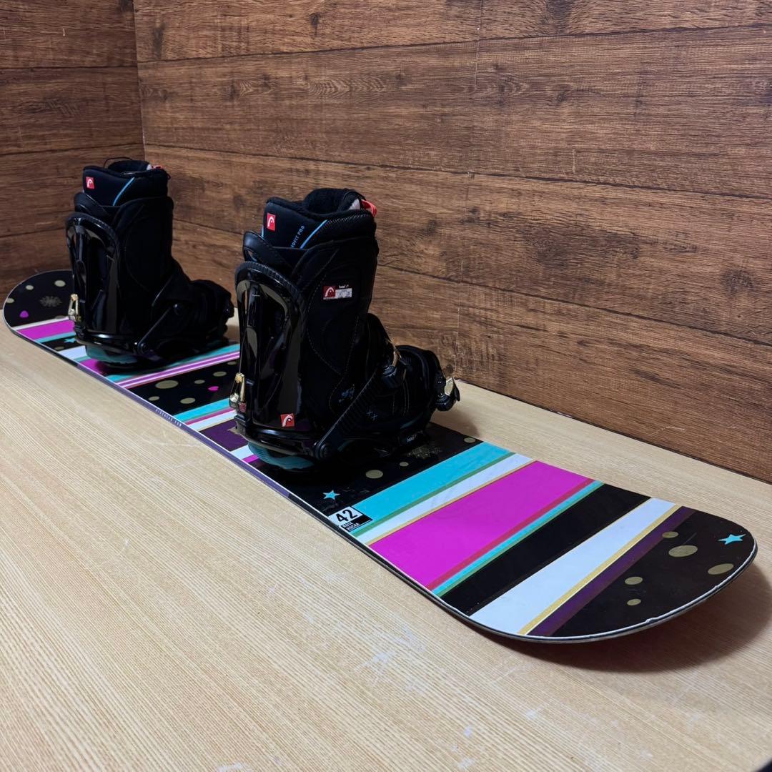 HEAD ヘッド　レディース　スノーボード　3点セット 142cm かわいい