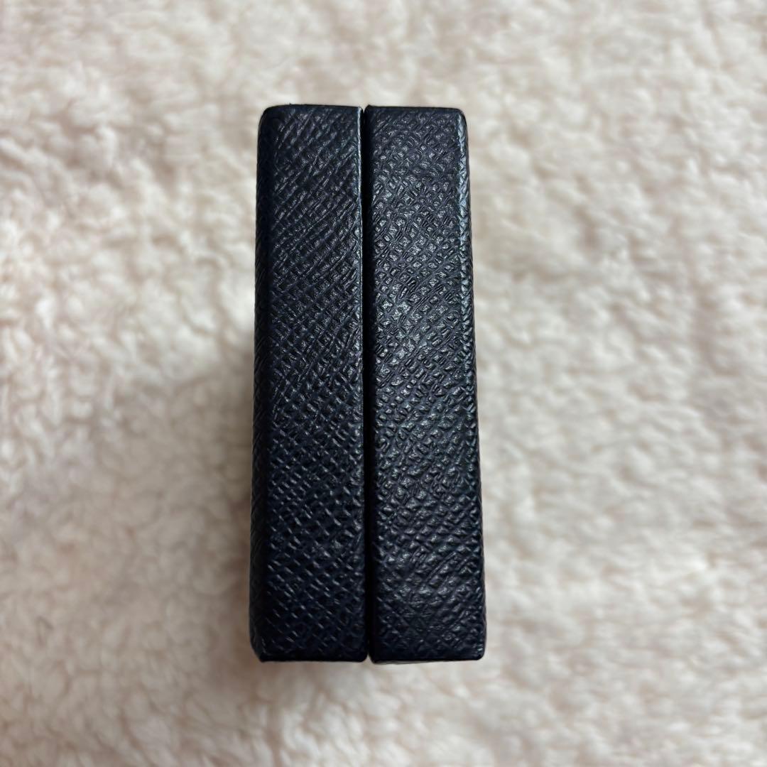 【極美品】プラダ PRADA 6連キーケース サフィアーノ 三角プレート 黒