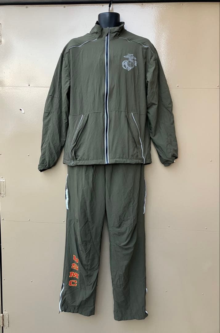 アメリカ軍 海兵隊 USMC トレーニングジャケット パンツ セットアップPTU