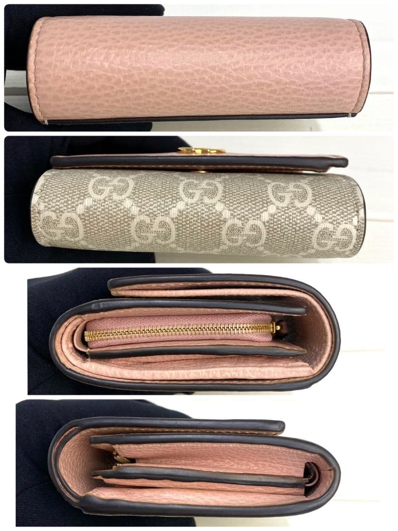 未使用品級✨️付属品完備✨️GUCCI ミニ財布　マーモント スプリーム