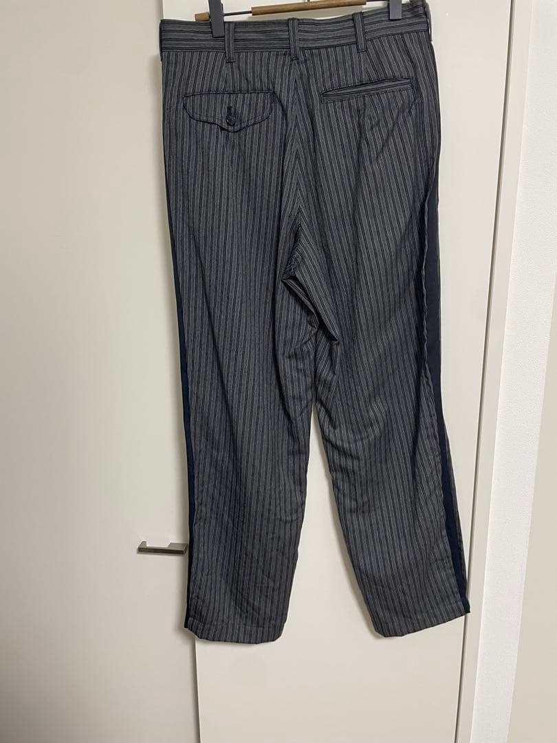 comme des garcons shirtサイド切り替えストライプスラックス