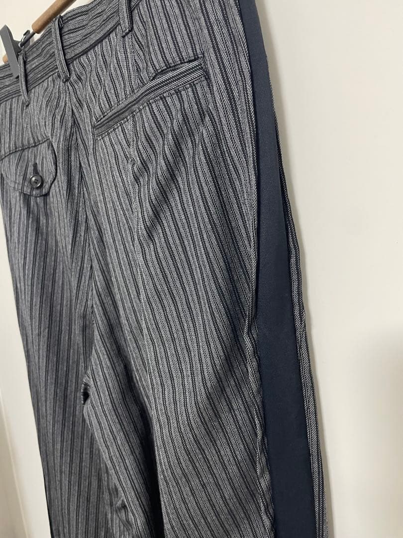 comme des garcons shirtサイド切り替えストライプスラックス