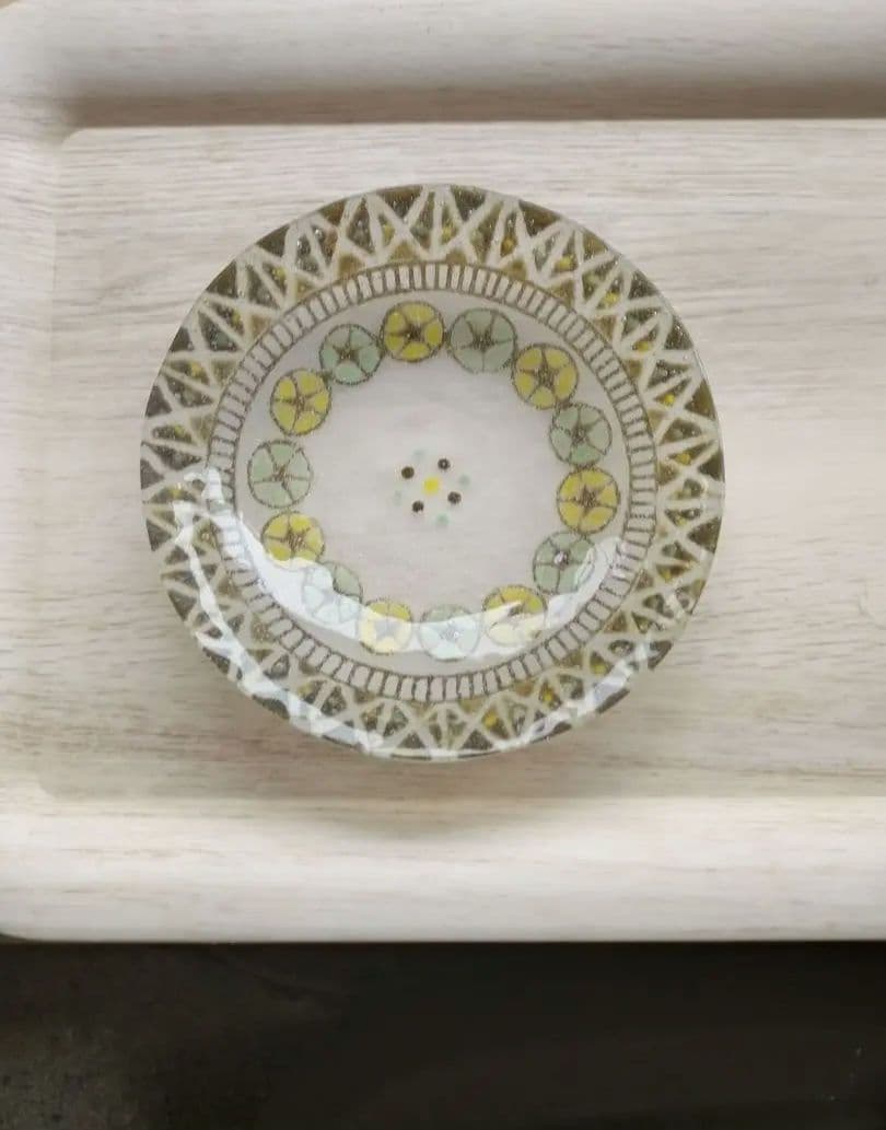 竹中悠記 Ukiroosh ガラス丸小鉢 パートドヴェール