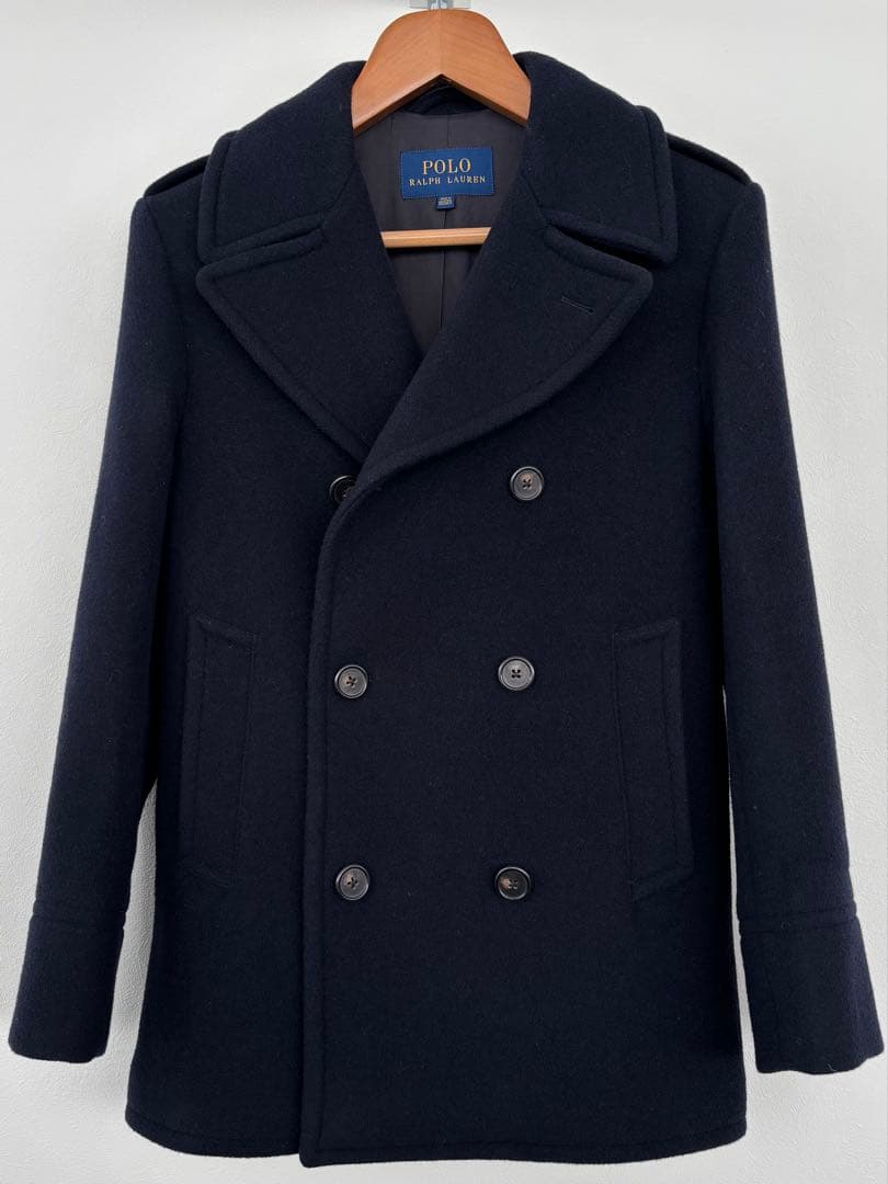 【ほぼ未使用】POLO RALPH LAUREN ピーコート36S ネイビー美品