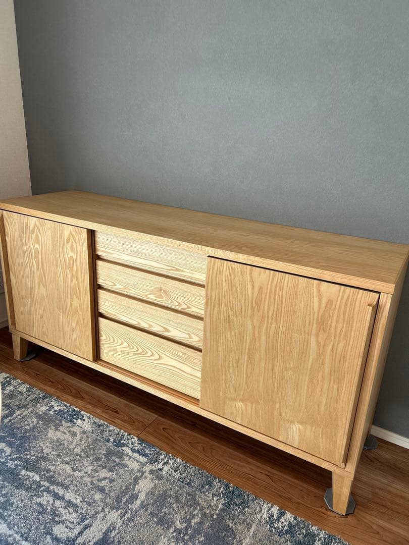 大川家具　サイドボード　キャビネット　150cm