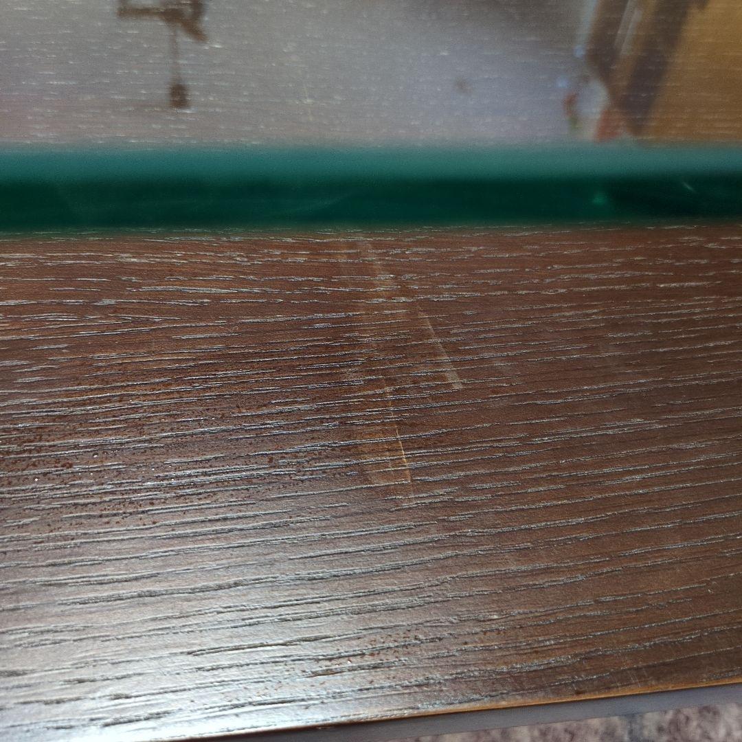 ダークブラウン ガラス天板 センターテーブル